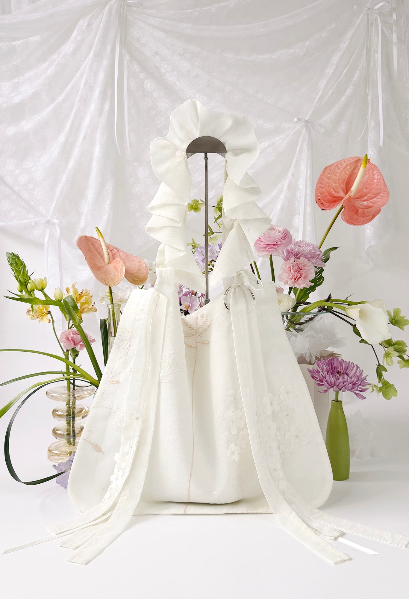 ALIYA TOTE - IVORY FLORAL