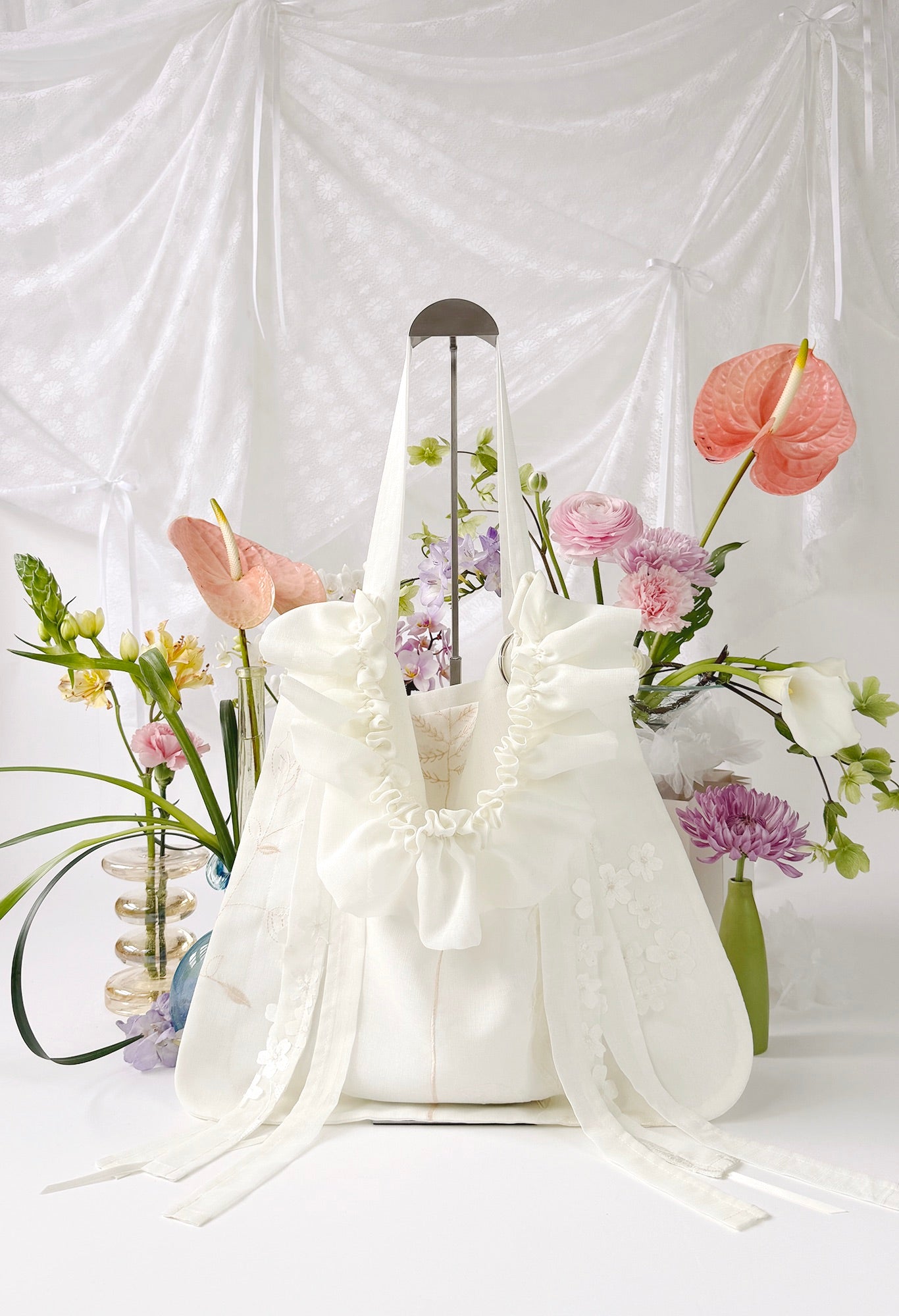 ALIYA TOTE - IVORY FLORAL