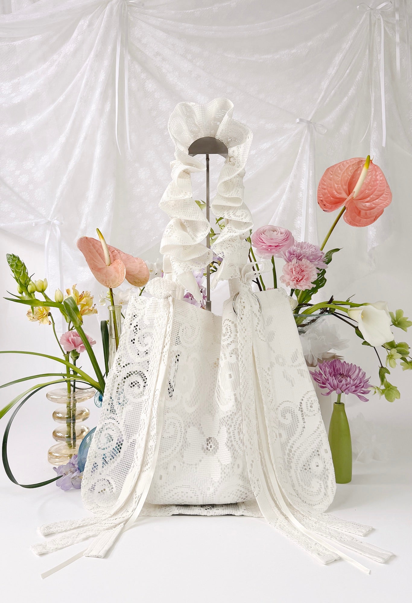 ALIYA TOTE - IVORY LACE