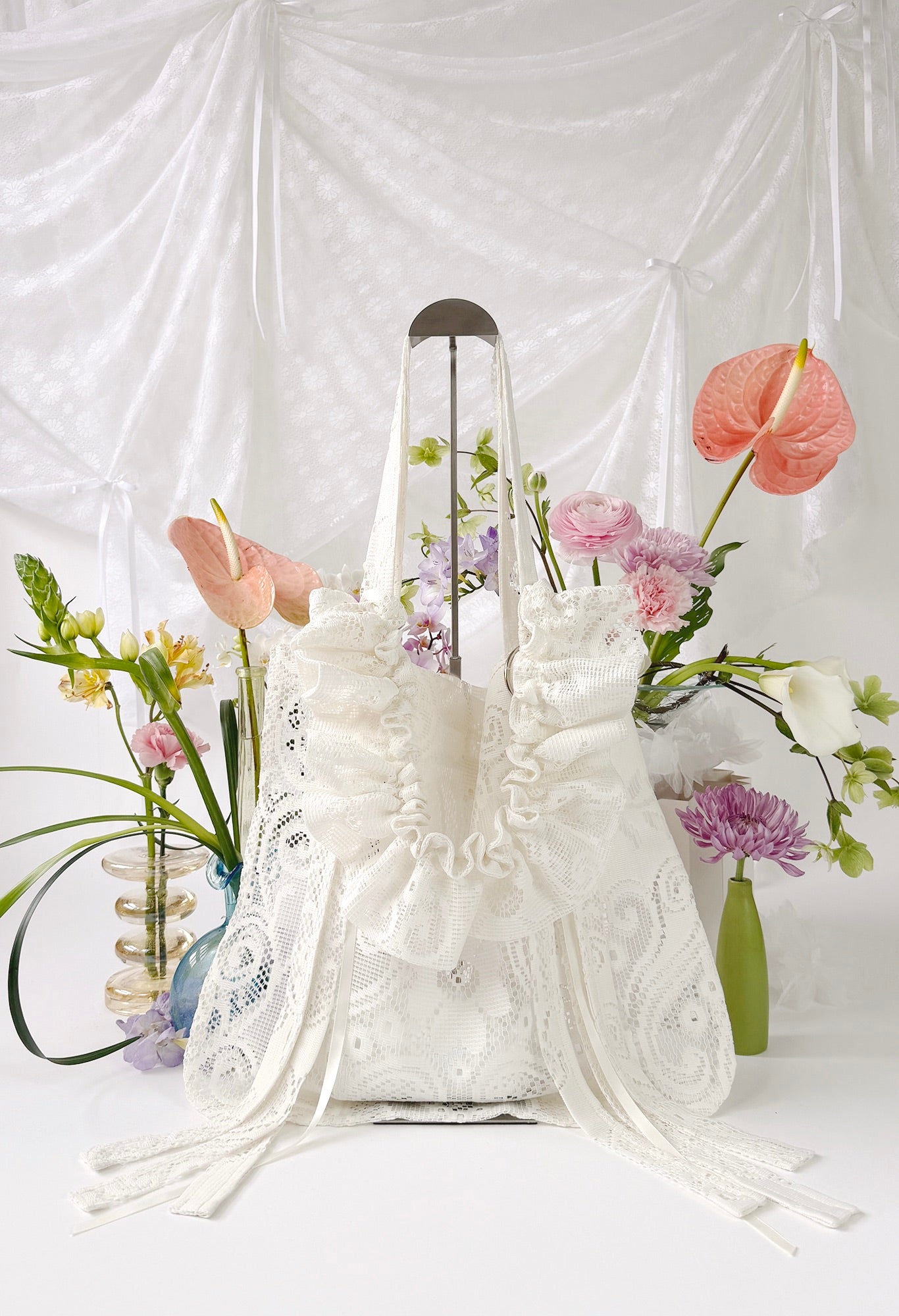 ALIYA TOTE - IVORY LACE