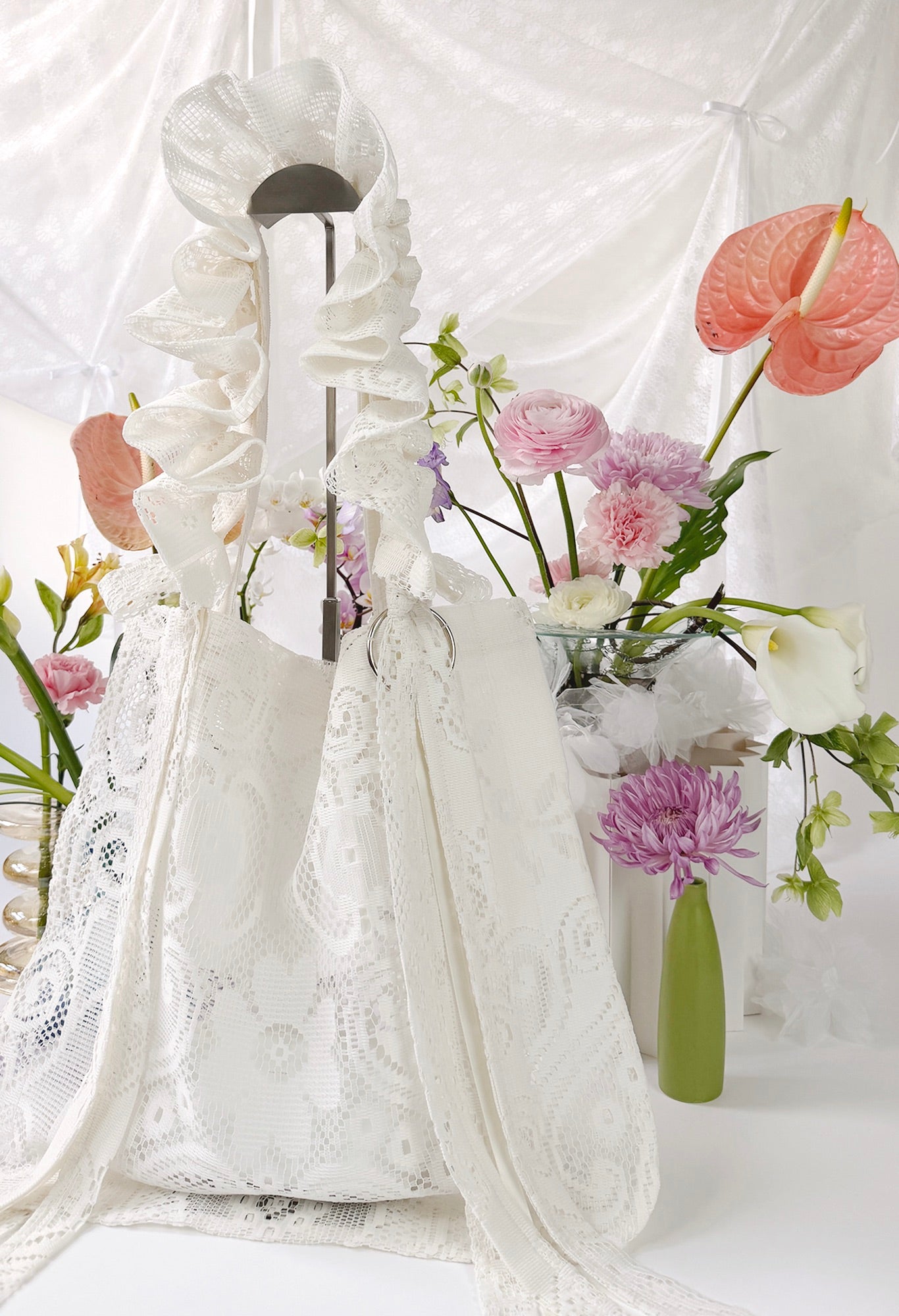ALIYA TOTE - IVORY LACE