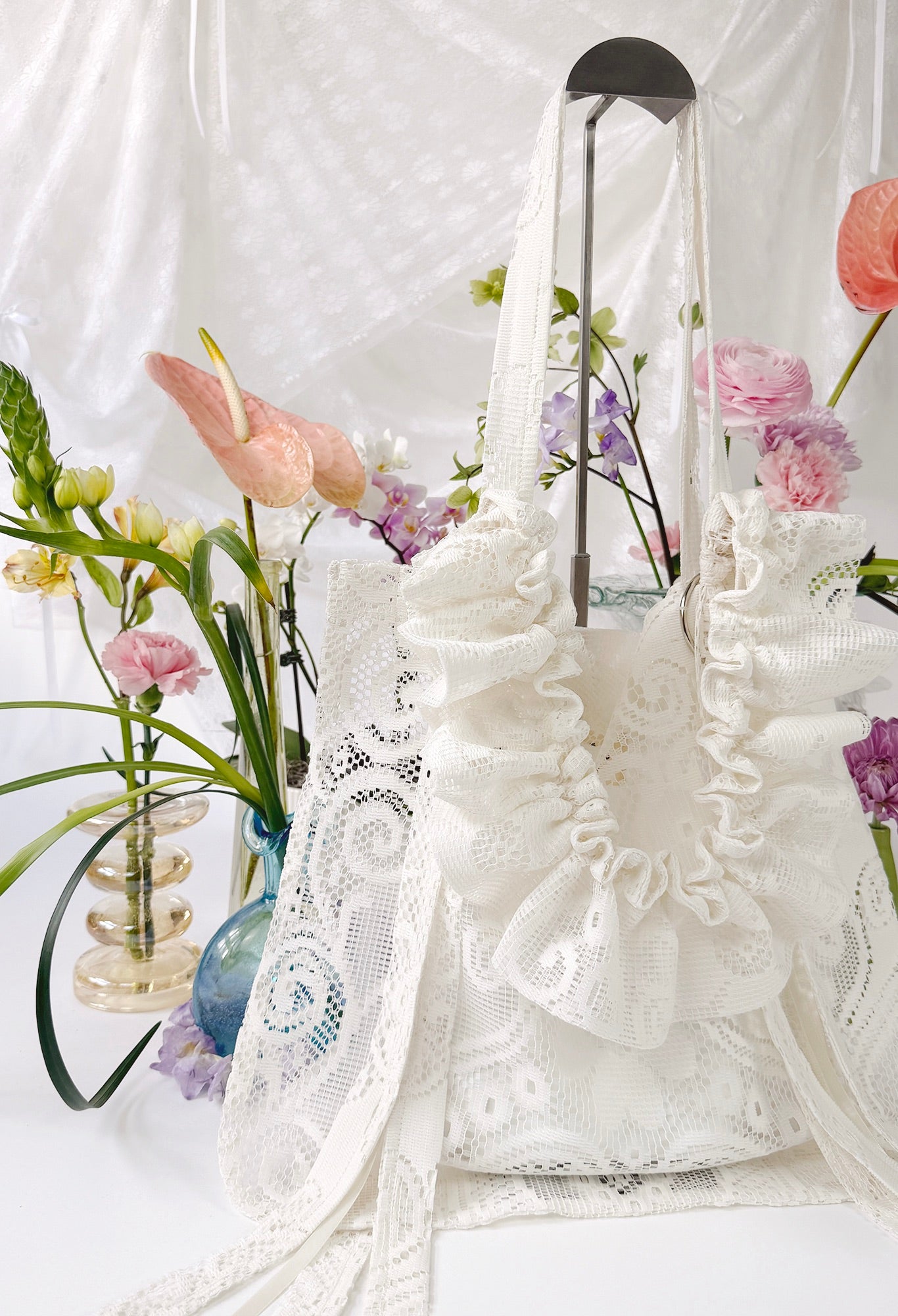 ALIYA TOTE - IVORY LACE