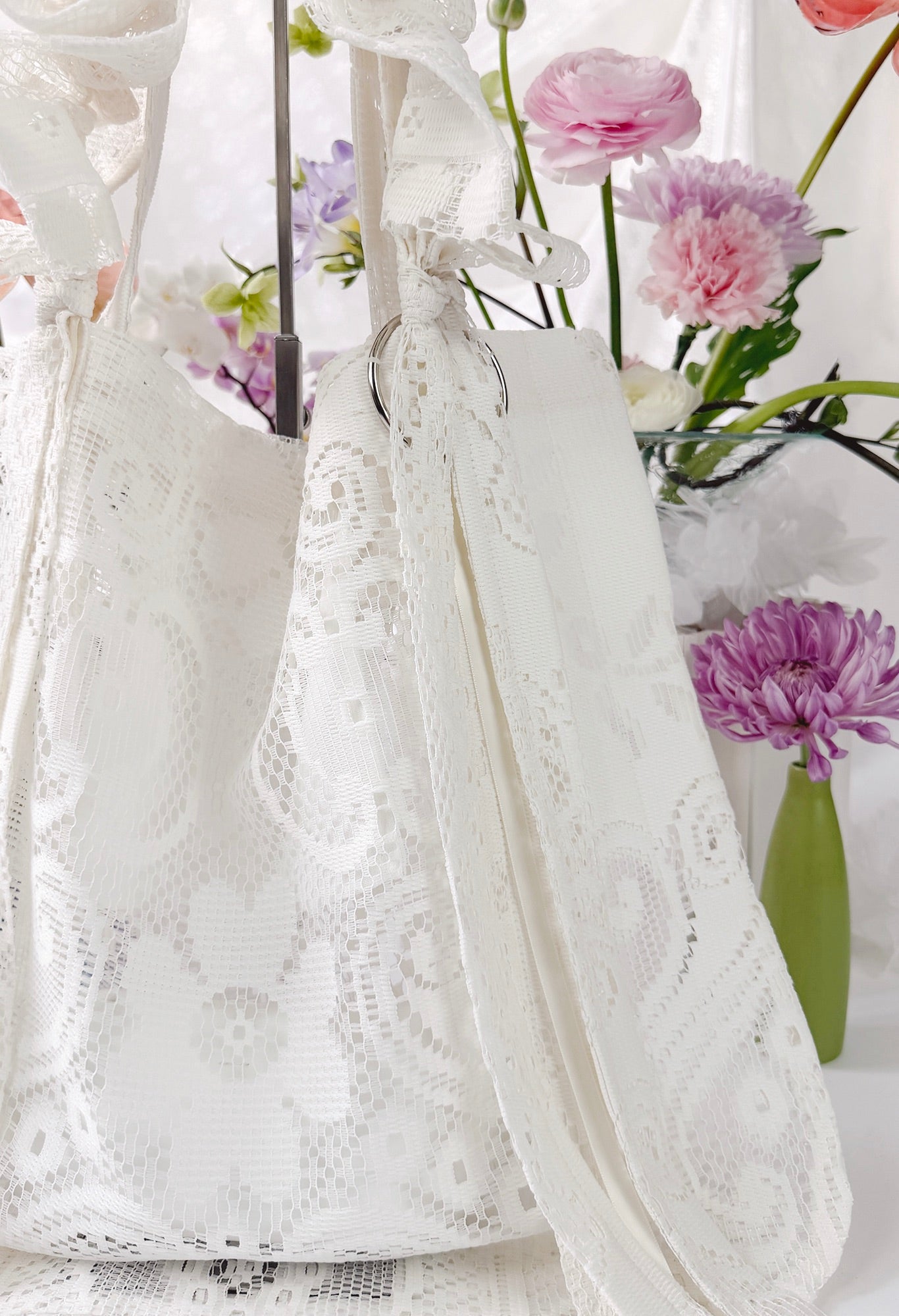 ALIYA TOTE - IVORY LACE