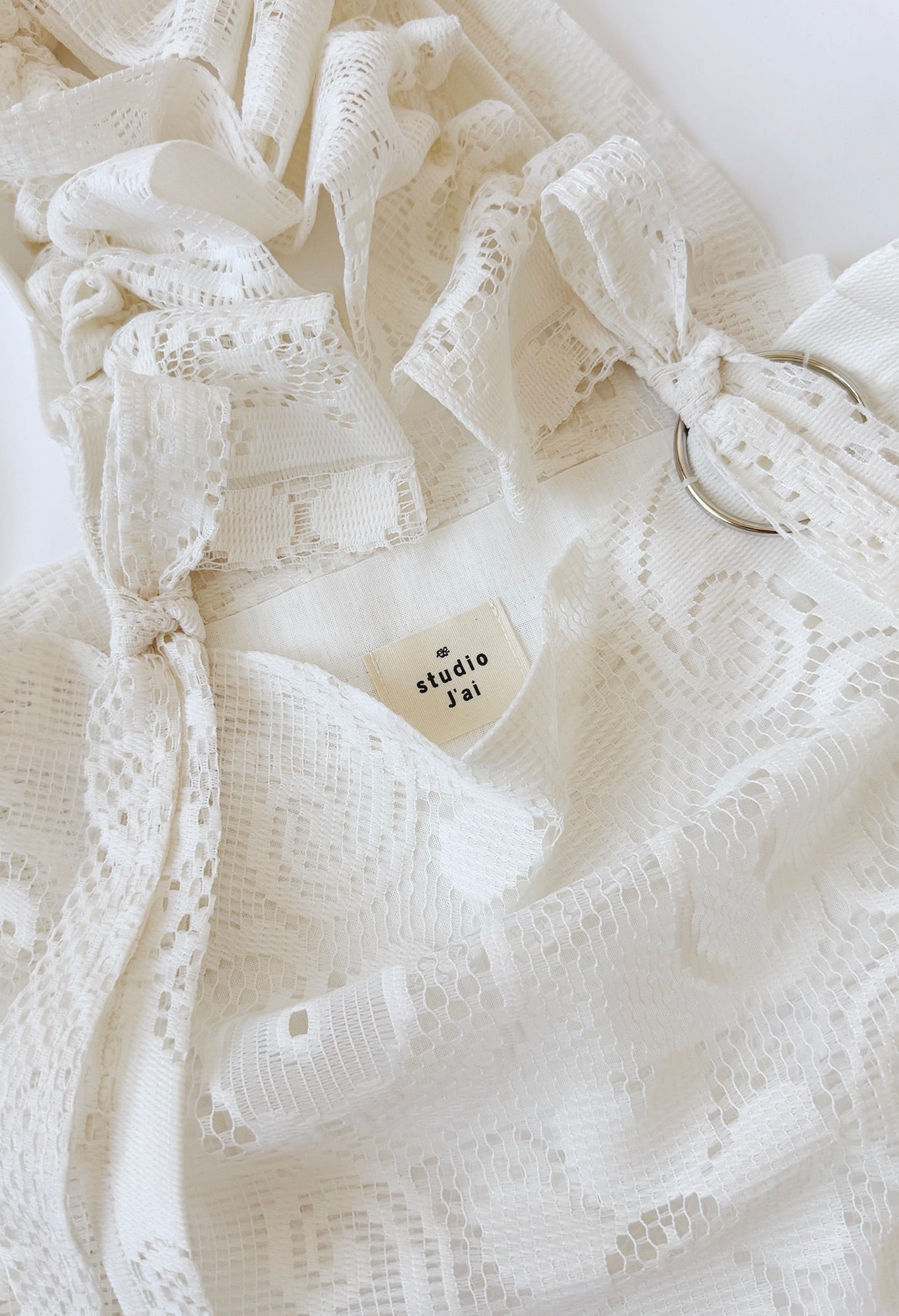 ALIYA TOTE - IVORY LACE