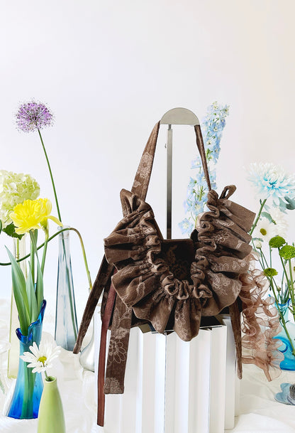 NAIA SHOULDER BAG - BROWN CORDUROY