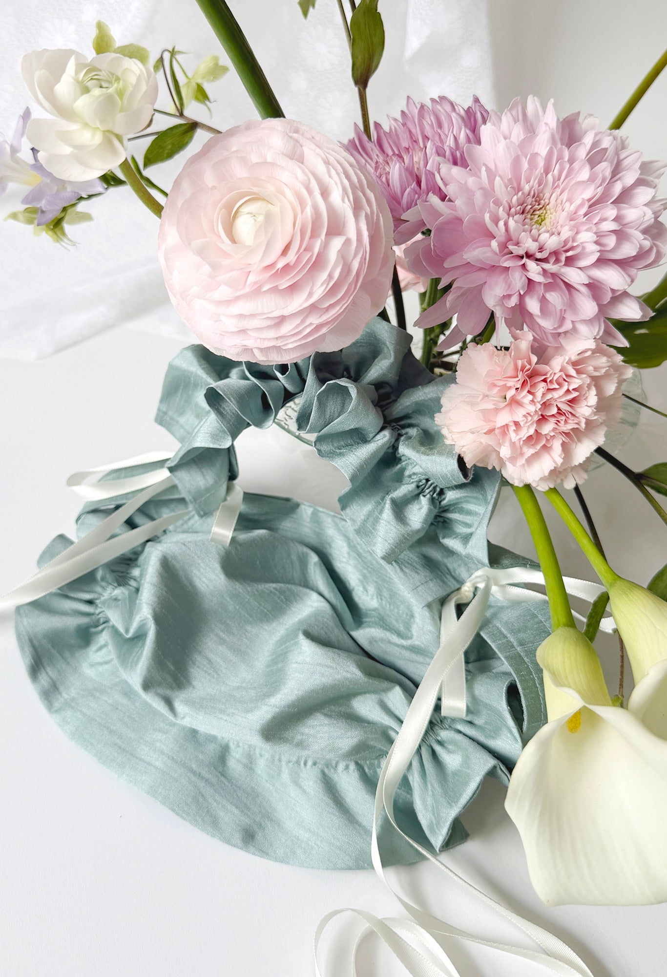 ZIA BAG - BLUE TAFFETA