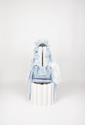 NAIA SHOULDER BAG - BABY BLUE LACE