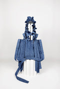MINI ALIYA CROSSBODY TOTE - WASHED BLUE BASKETWEAVE