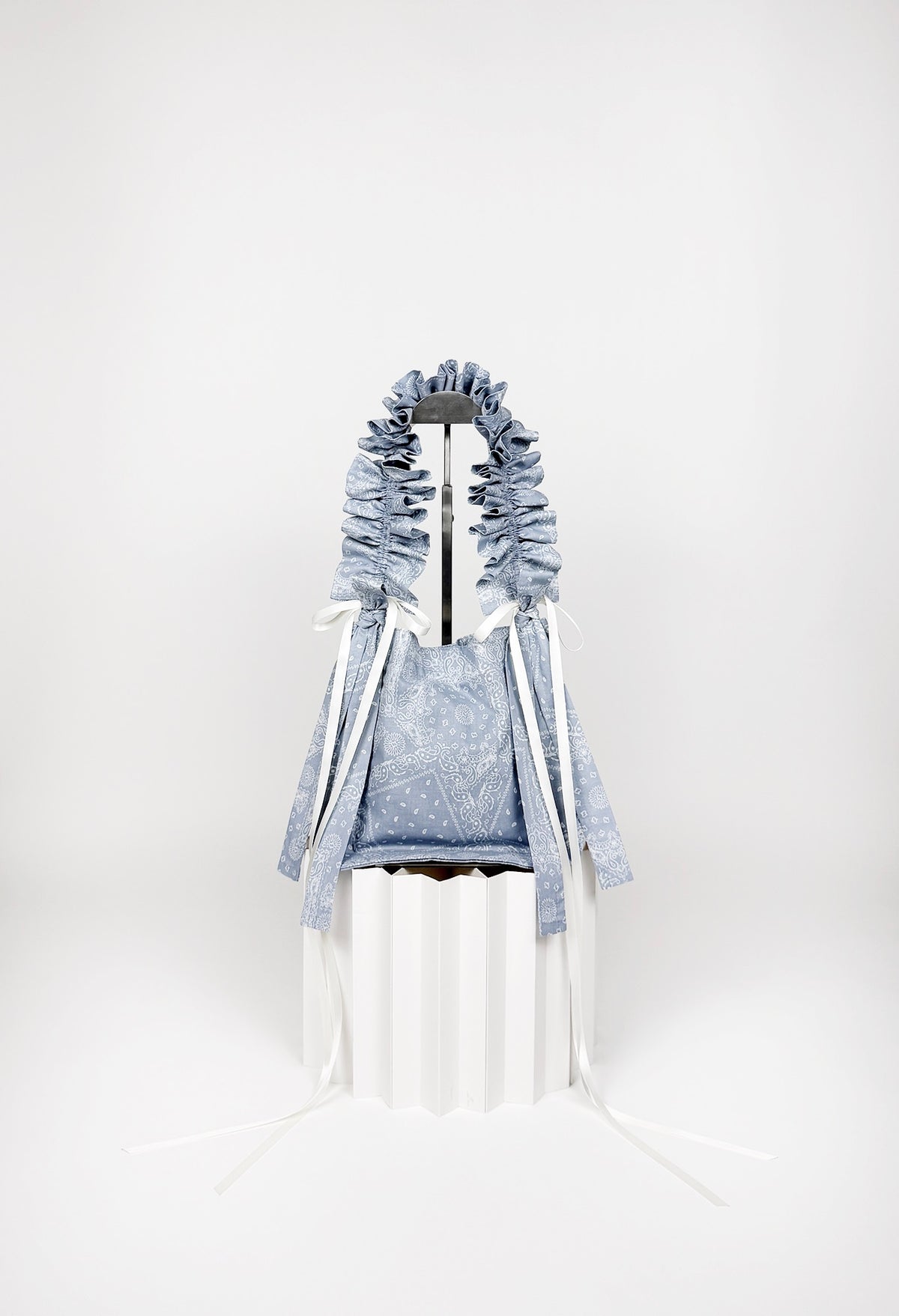 NANO ALIYA BAG - BLUE GRAY BANDANA PRINT