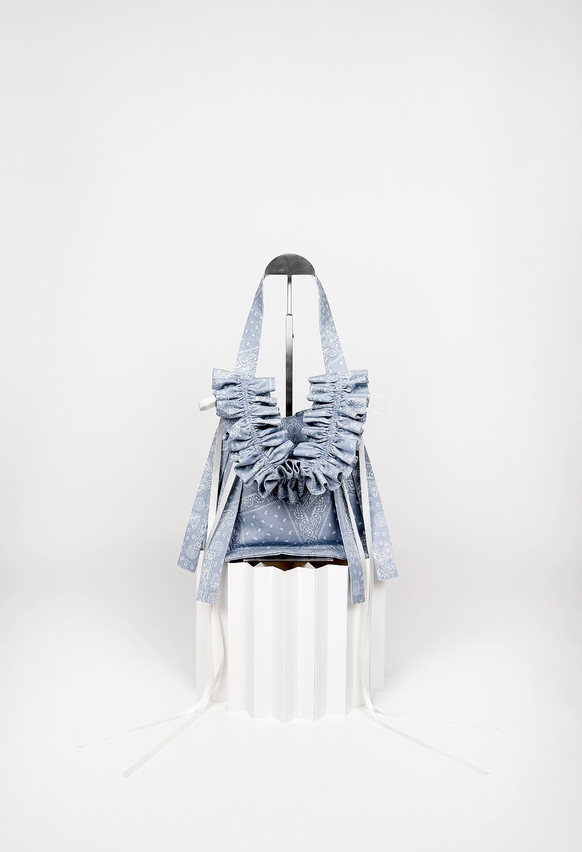 NANO ALIYA BAG - BLUE GRAY BANDANA PRINT
