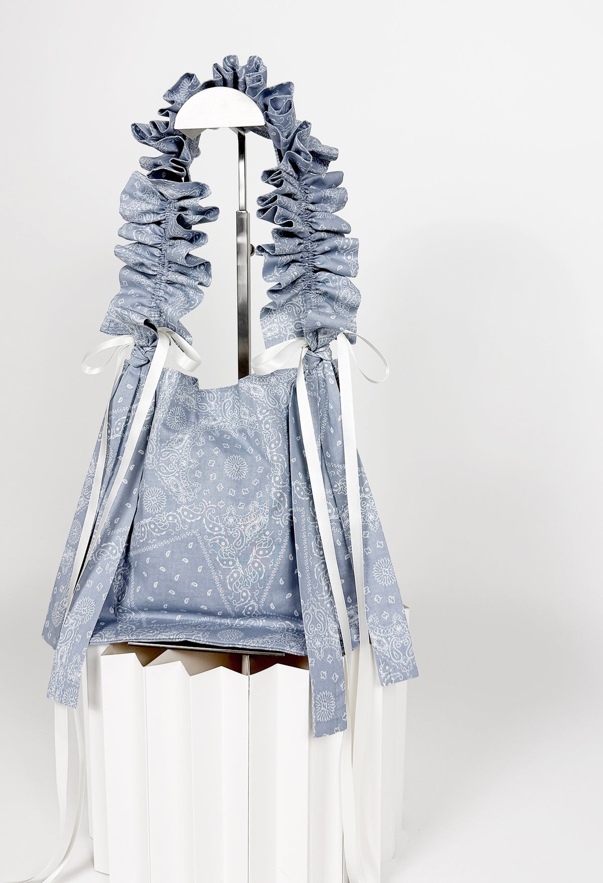 NANO ALIYA BAG - BLUE GRAY BANDANA PRINT