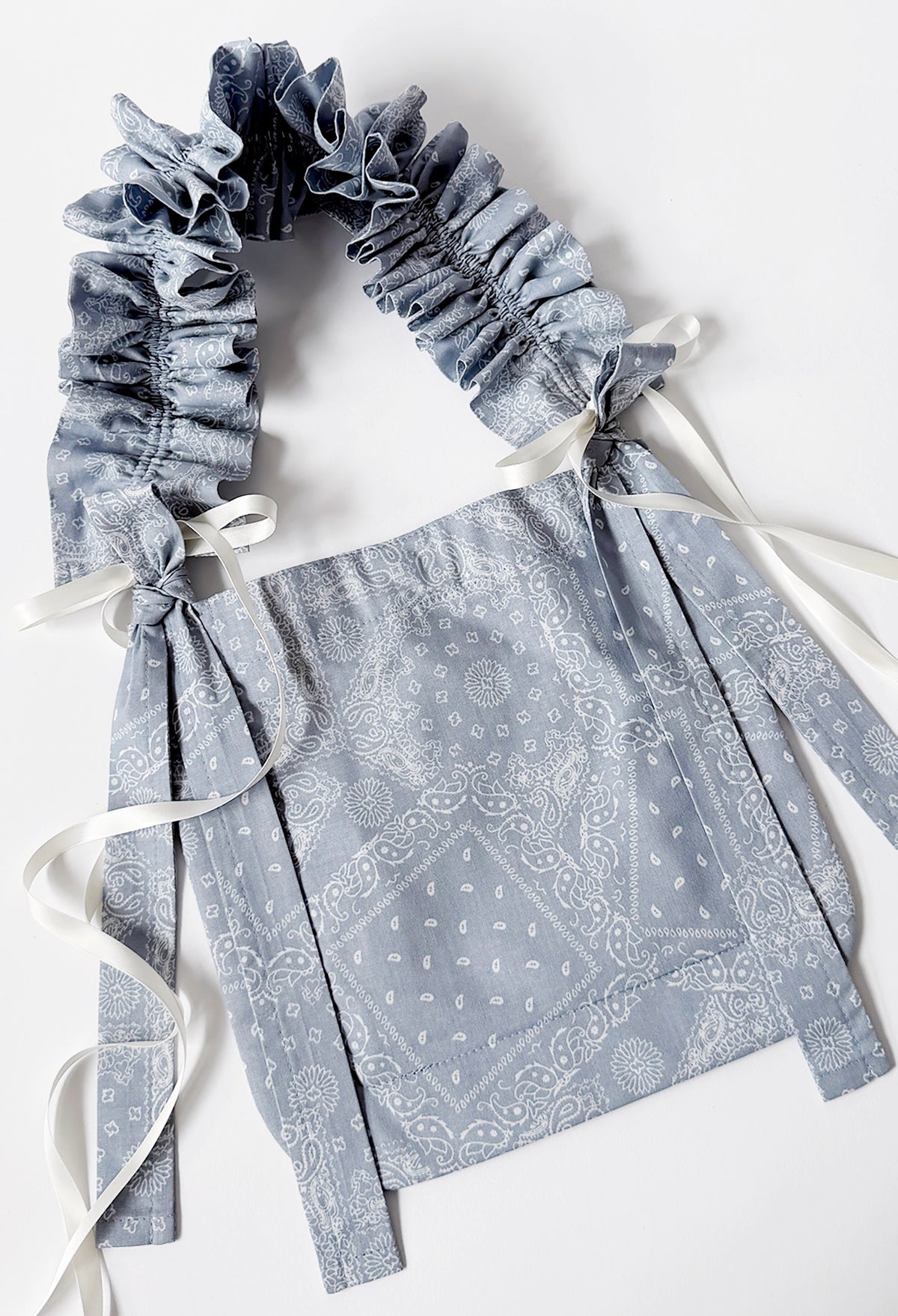 NANO ALIYA BAG - BLUE GRAY BANDANA PRINT