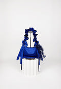 NAIA SHOULDER BAG - COBALT BLUE SATIN