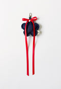 DENIM FLOWER CHARM - INDIGO