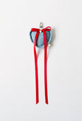 DENIM HEART CHARM - LIGHT WASH