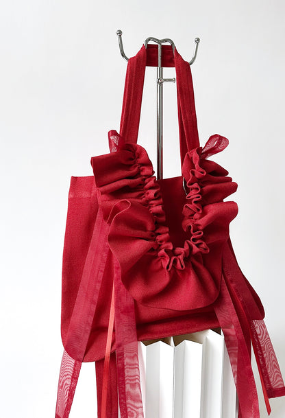 MINI ALIYA TOTE BAG - CHERRY RED PANAMA