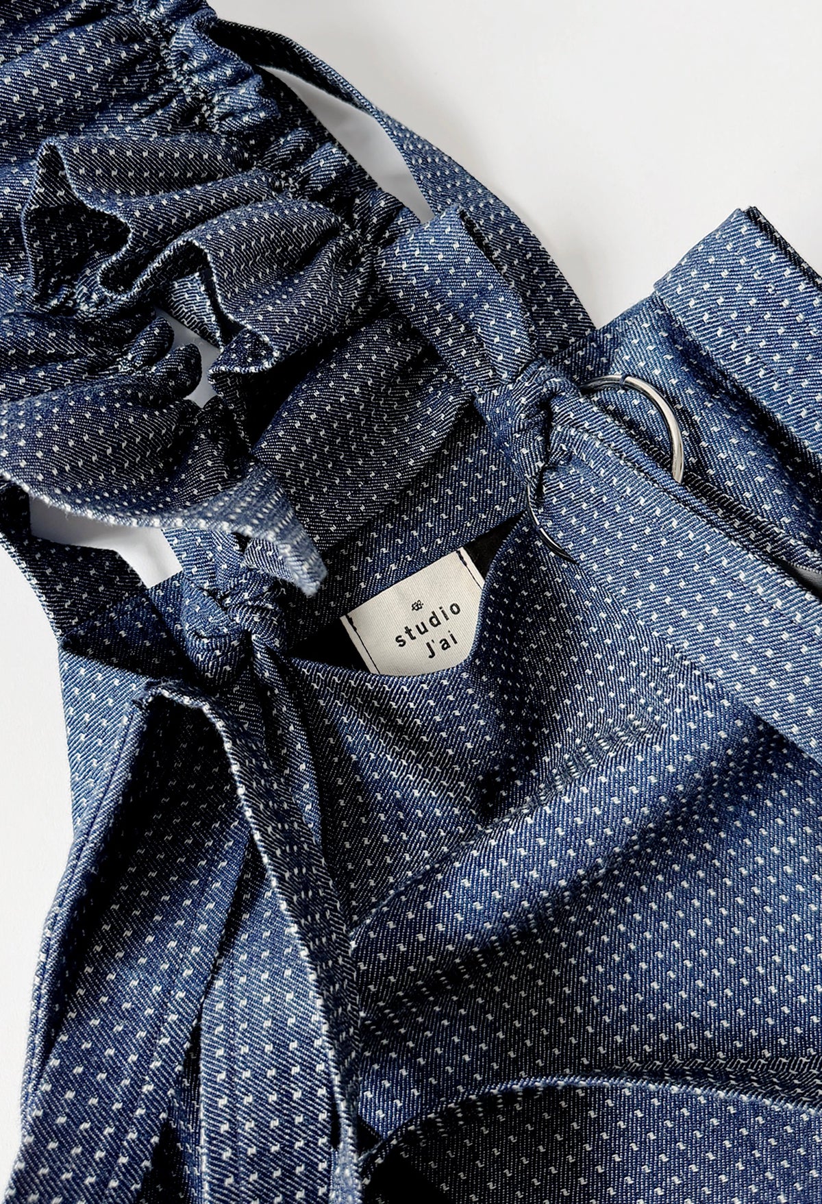 MINI ALIYA CROSSBODY TOTE - PATTERNED DARK DENIM