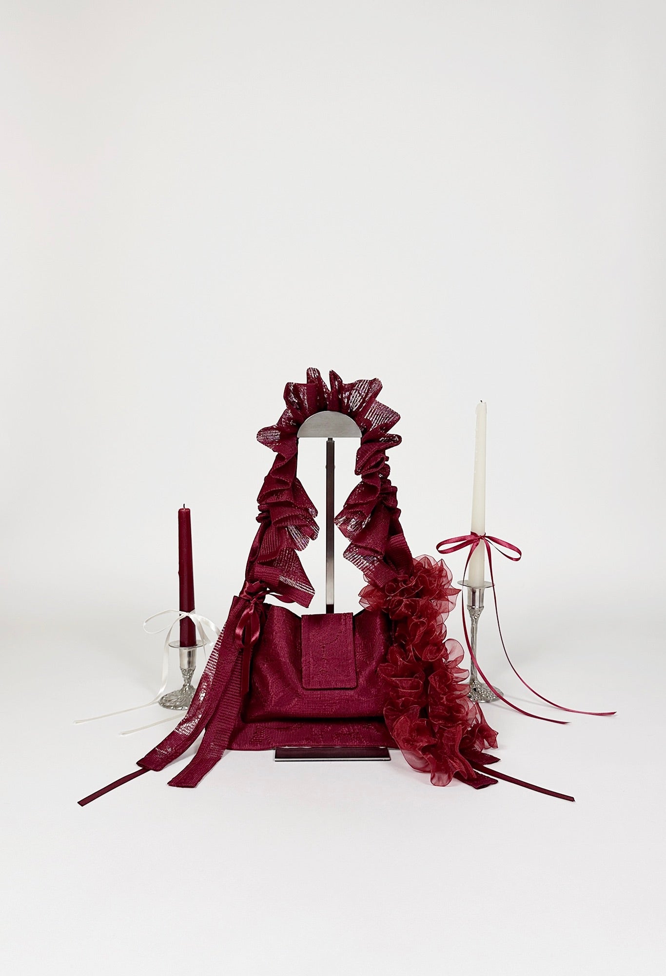 NAIA SHOULDER BAG - RUBY LACE