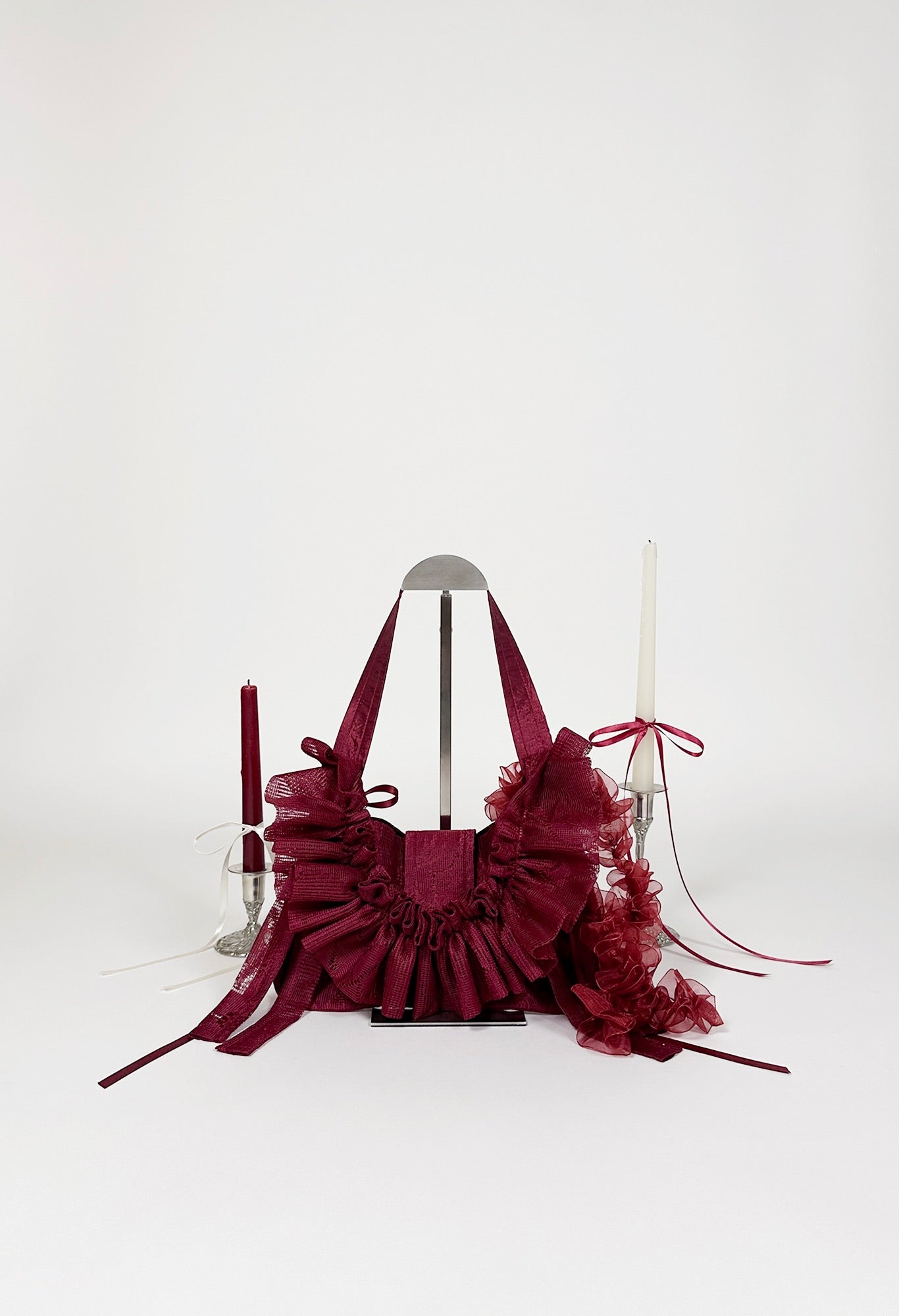 NAIA SHOULDER BAG - RUBY LACE