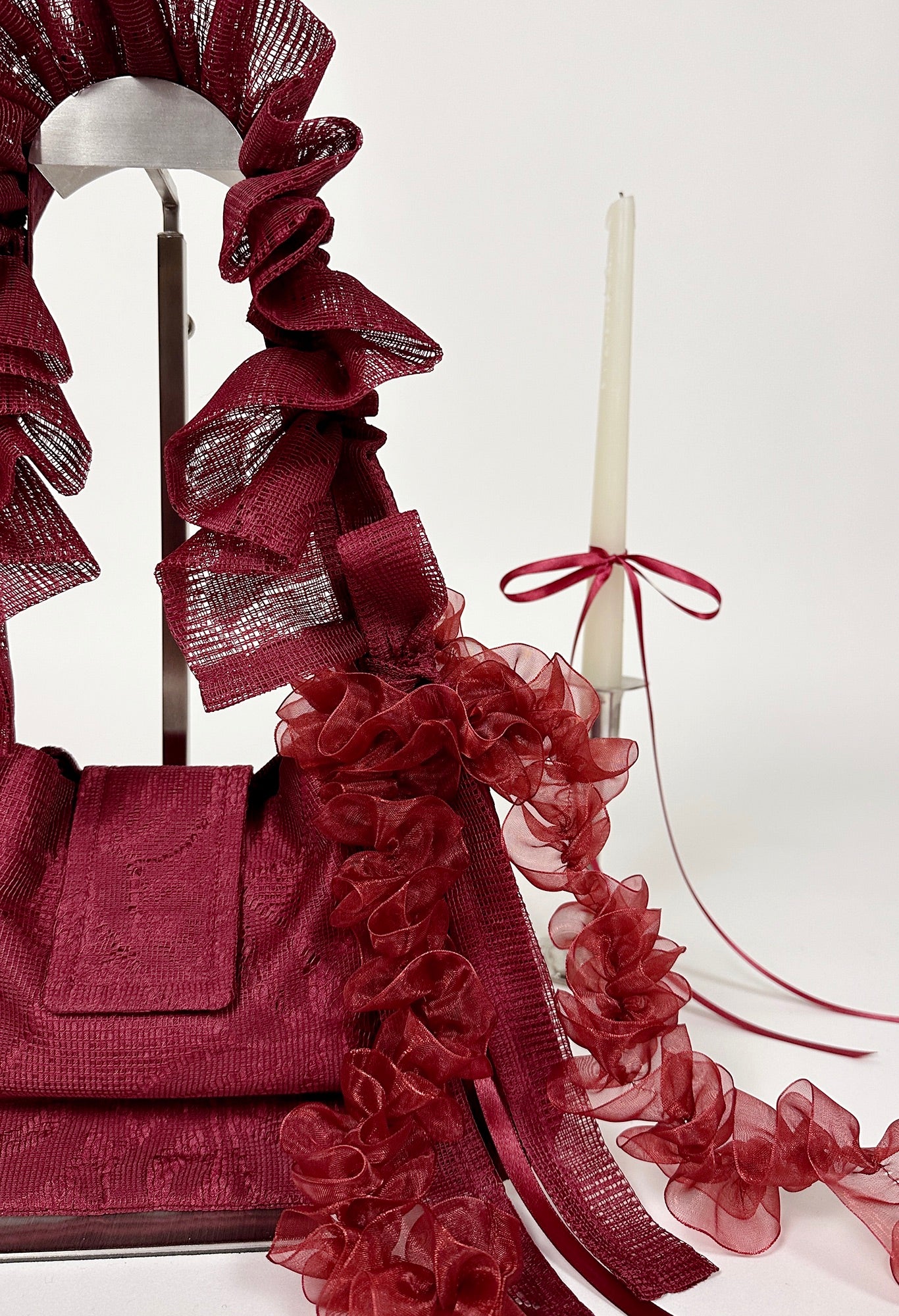 NAIA SHOULDER BAG - RUBY LACE