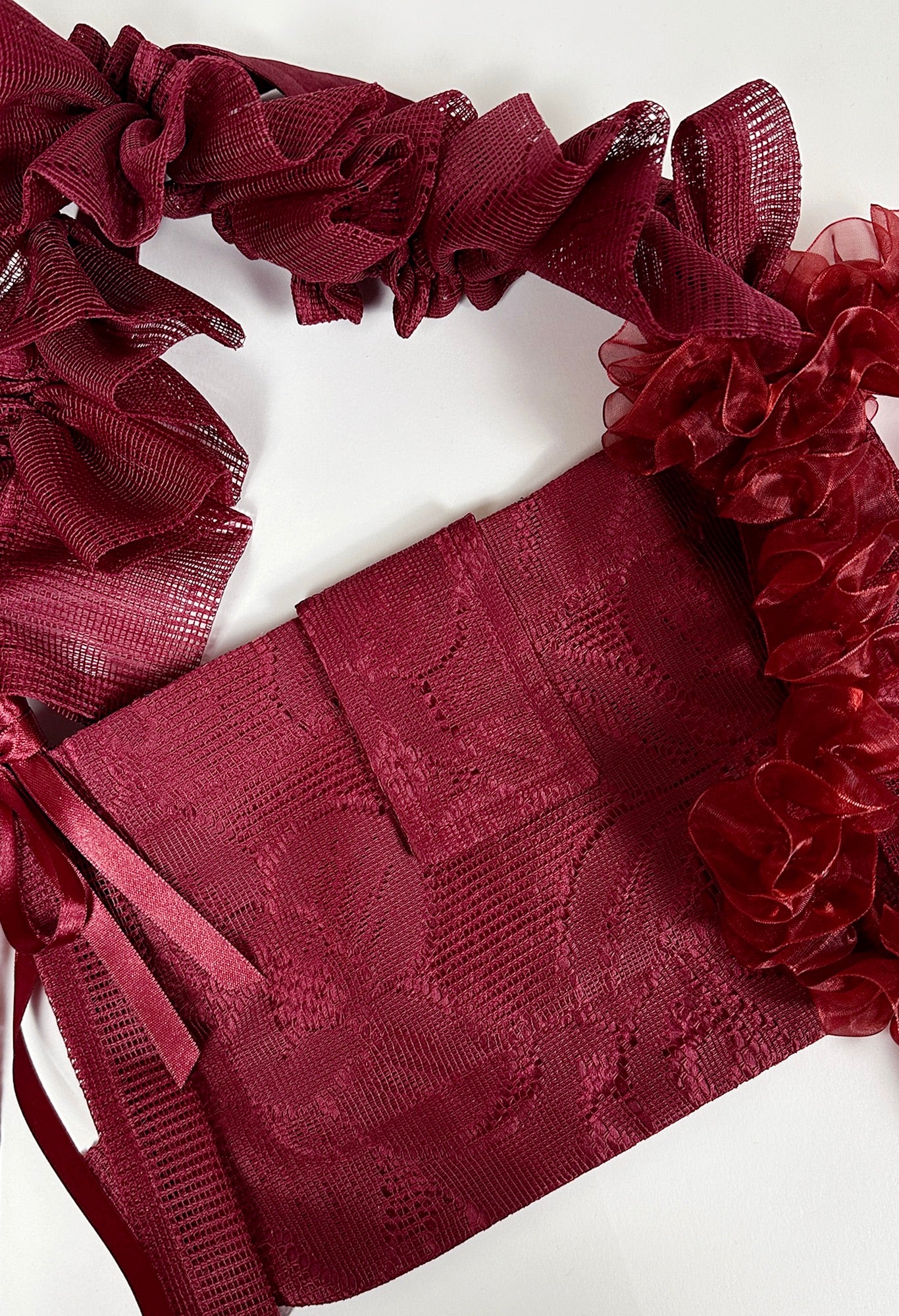 NAIA SHOULDER BAG - RUBY LACE