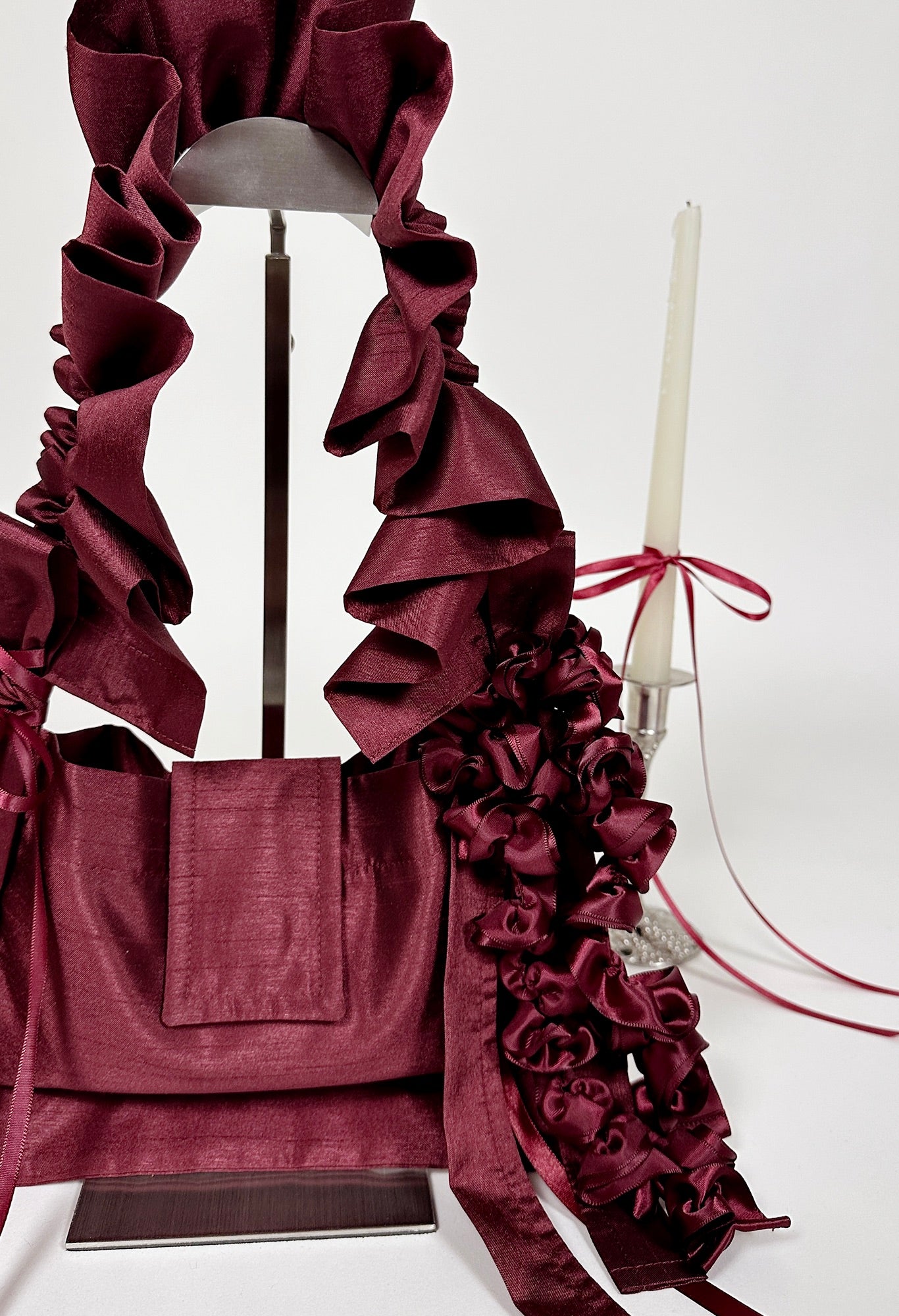 NAIA SHOULDER BAG - RUBY TAFFETA