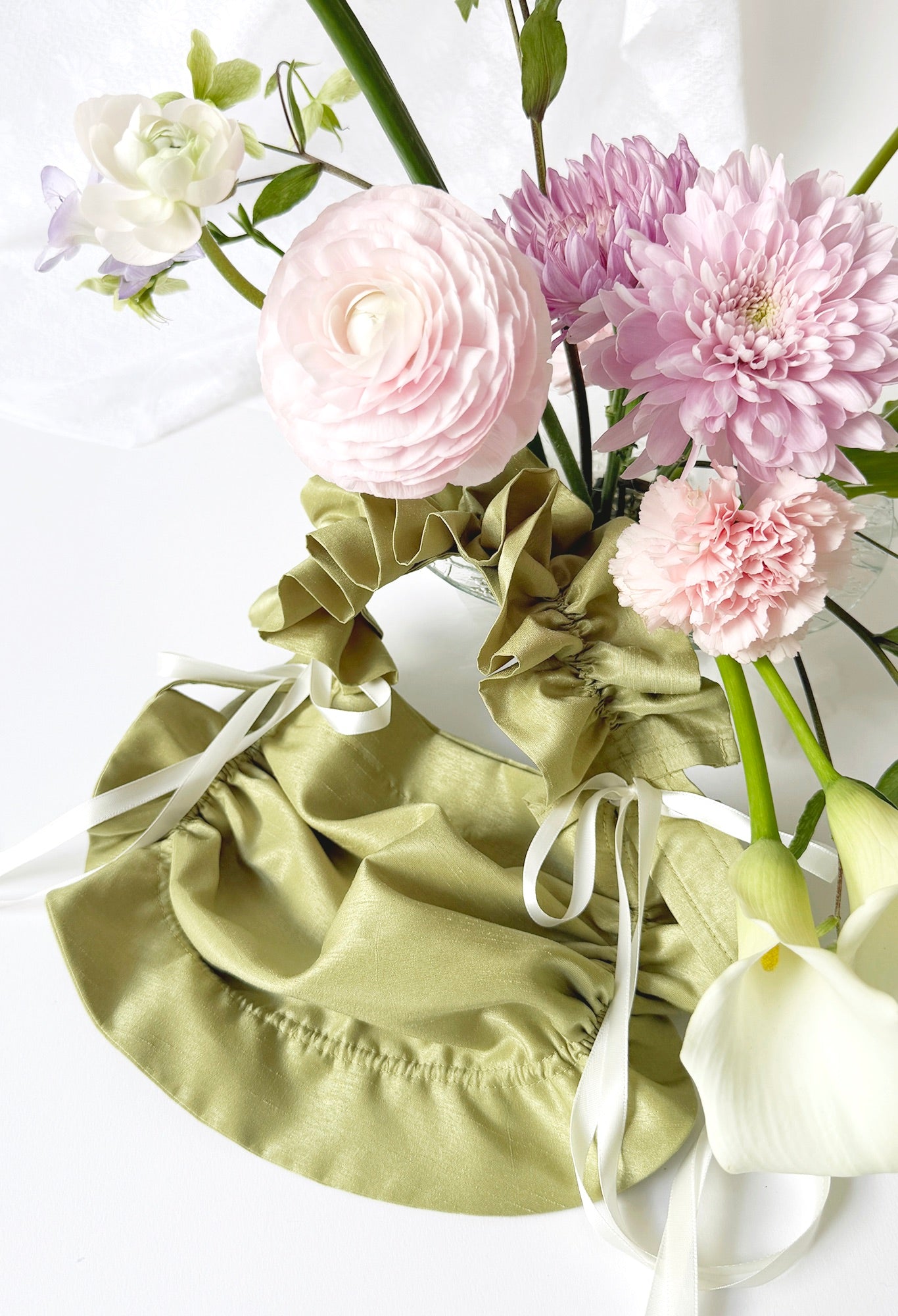 ZIA BAG - GREEN TAFFETA