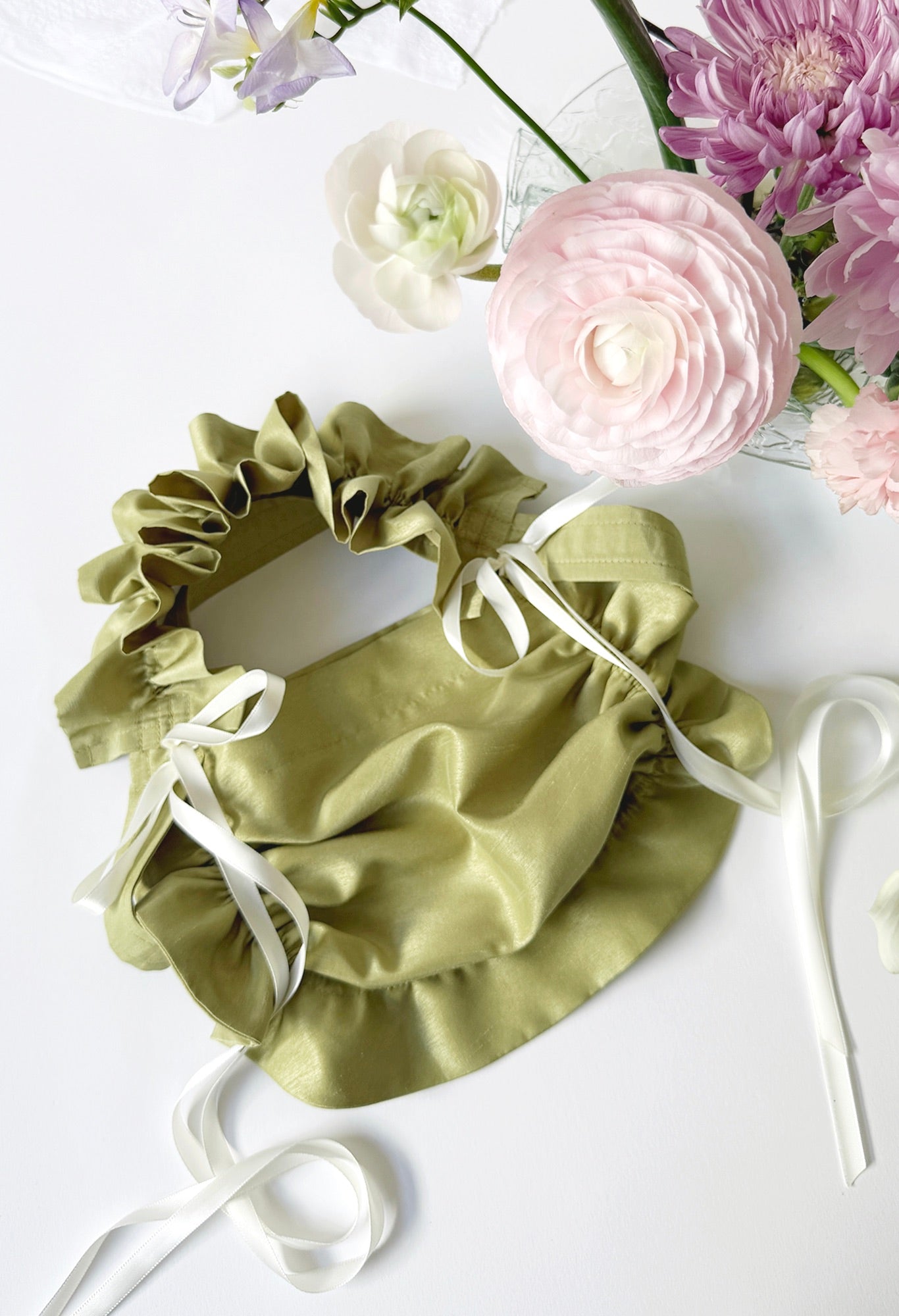ZIA BAG - GREEN TAFFETA