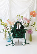 ZIA BAG - DARK GREEN VELVET
