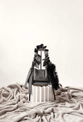 NAIA SHOULDER BAG - B/W HOUNDSTOOTH