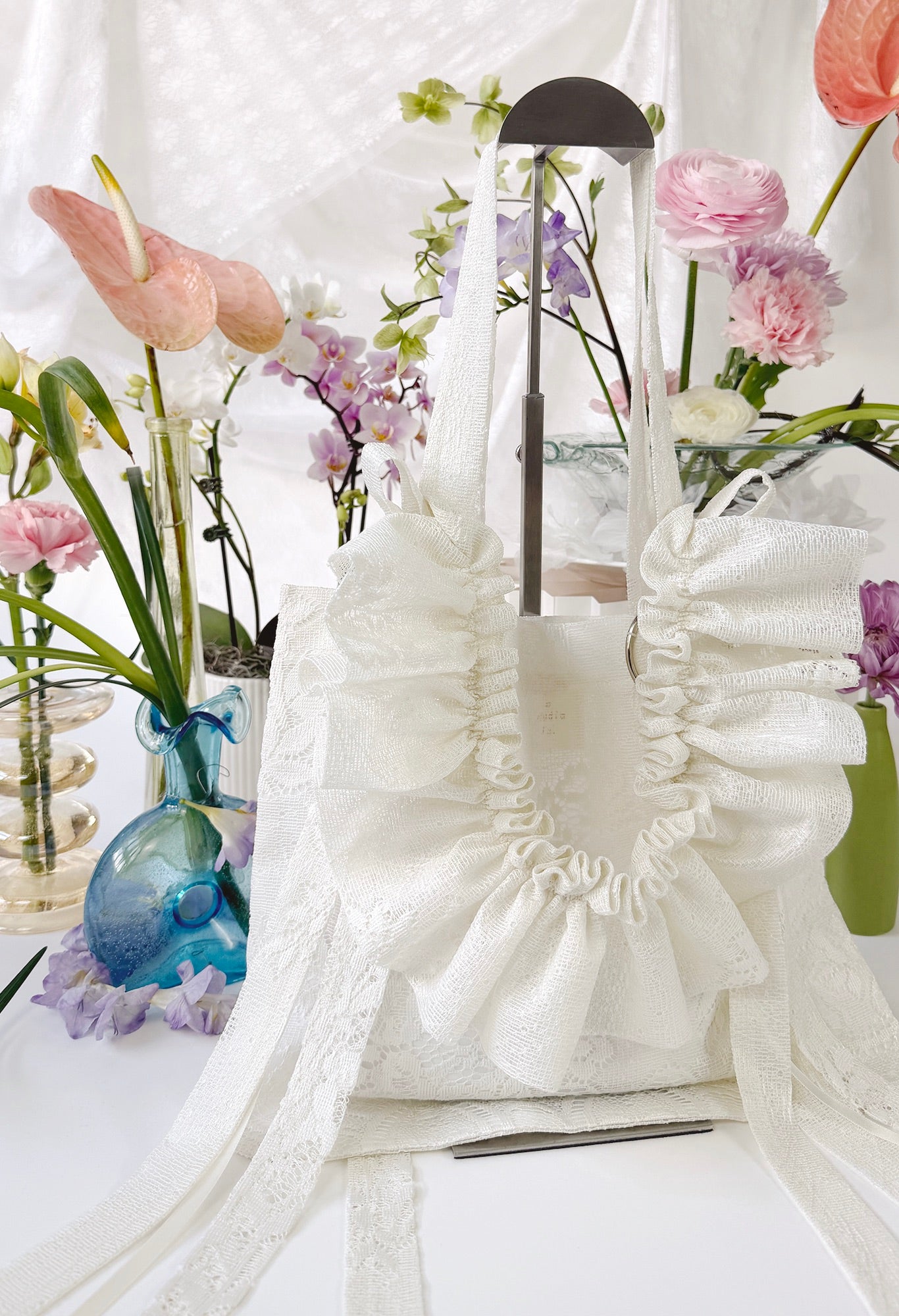 MINI ALIYA TOTE - IVORY LACE