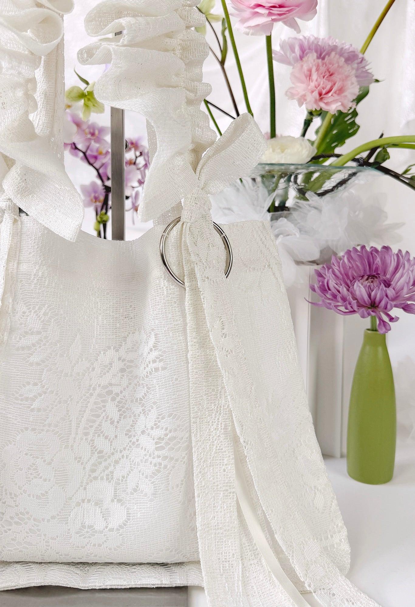 MINI ALIYA TOTE - IVORY LACE