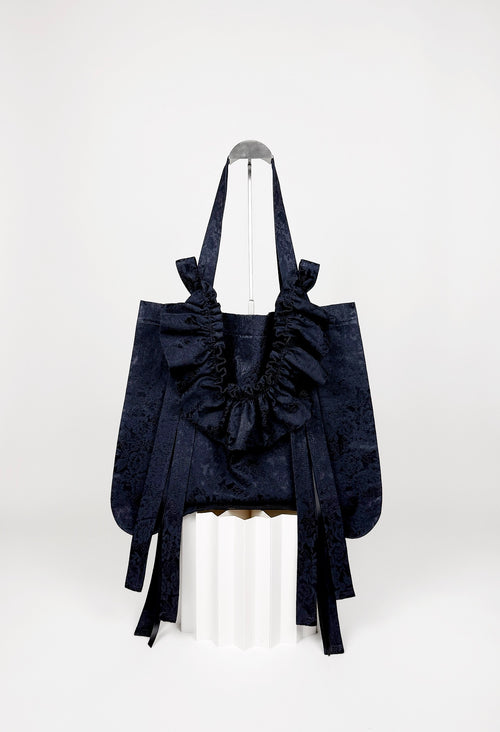 ALIYA TOTE - NAVY JACQUARD