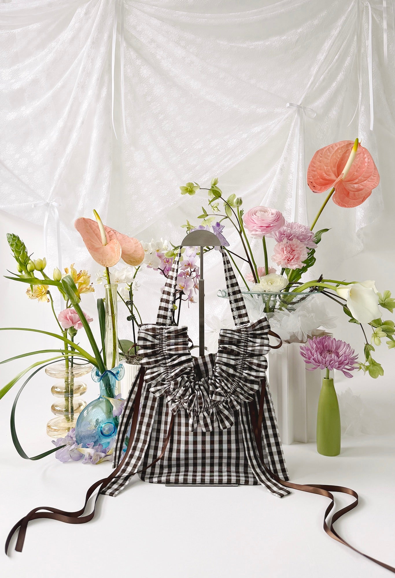 NANO ALIYA BAG - BROWN GINGHAM