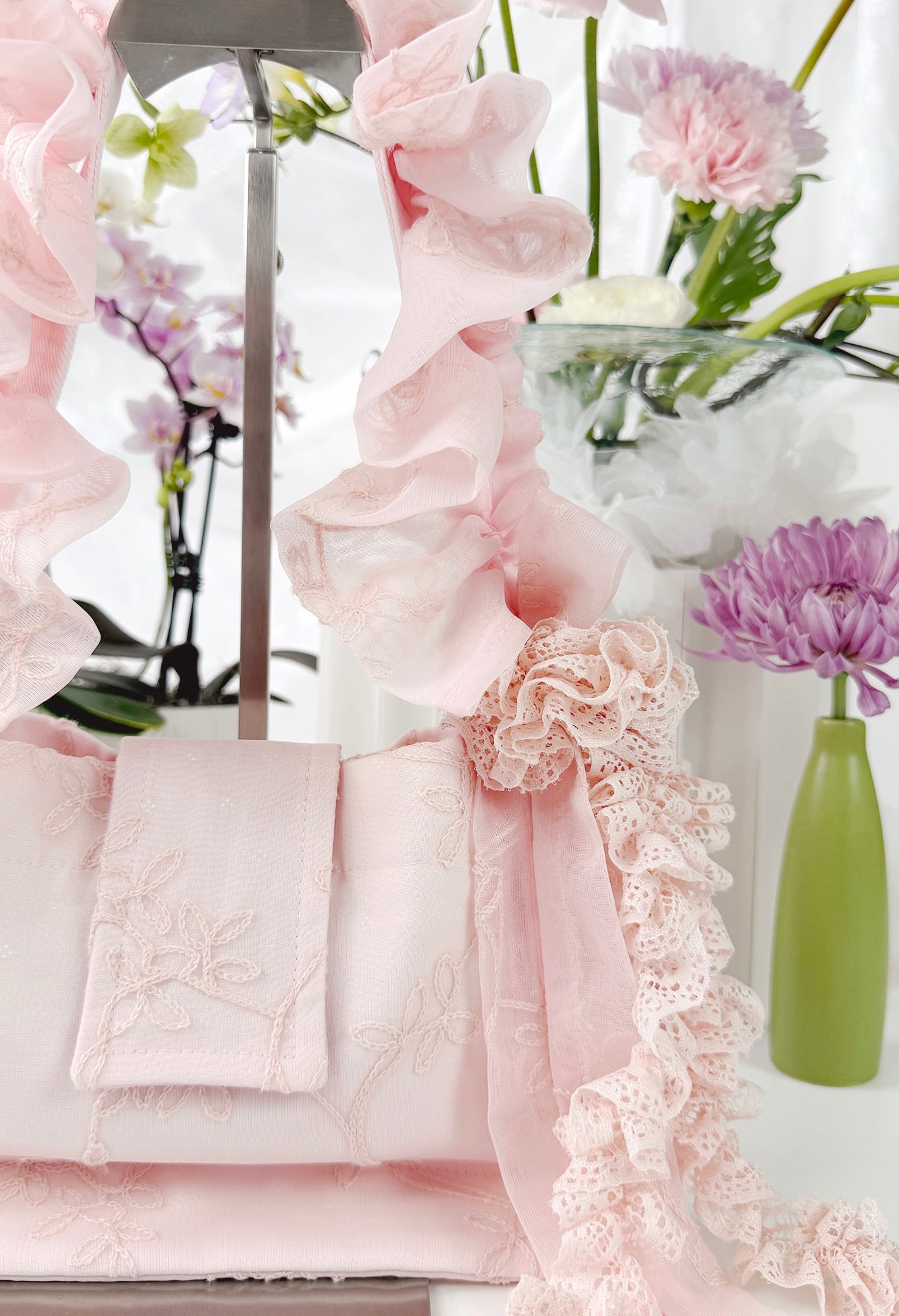NAIA SHOULDER BAG - PINK VOILE
