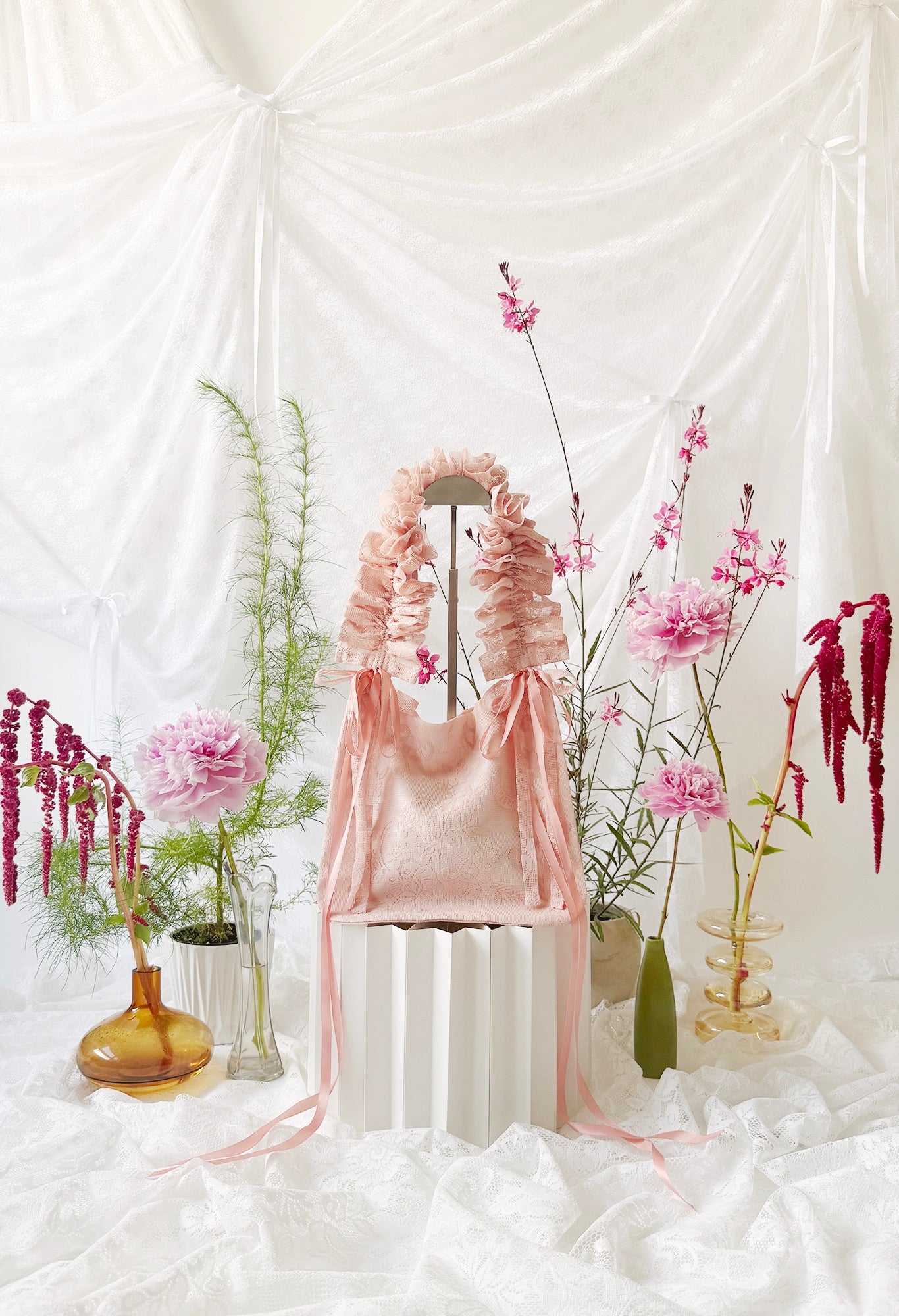 NANO ALIYA BAG - PINK LACE