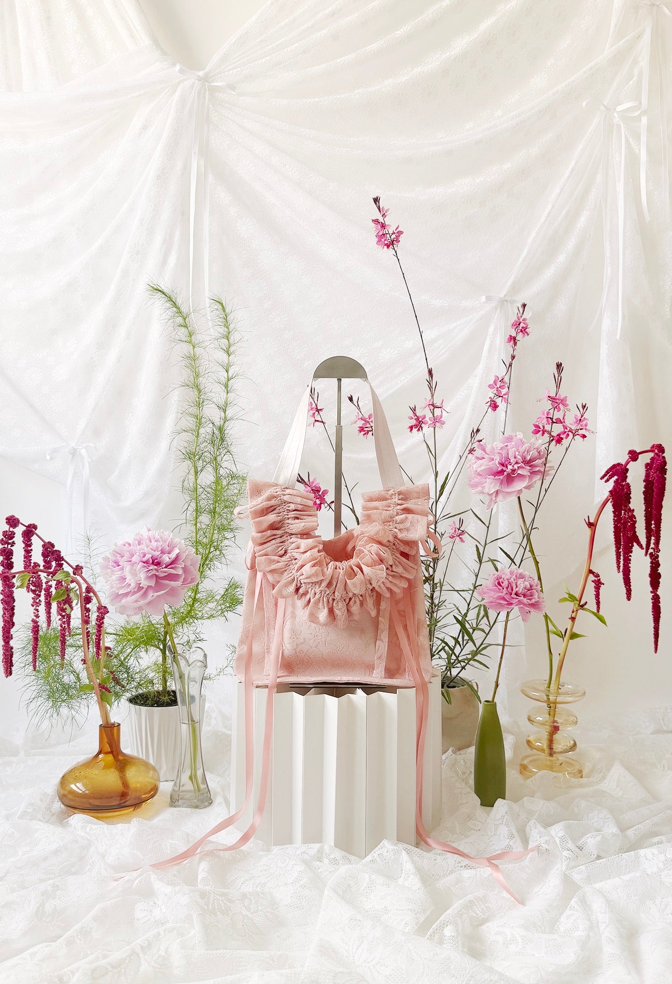 NANO ALIYA BAG - PINK LACE