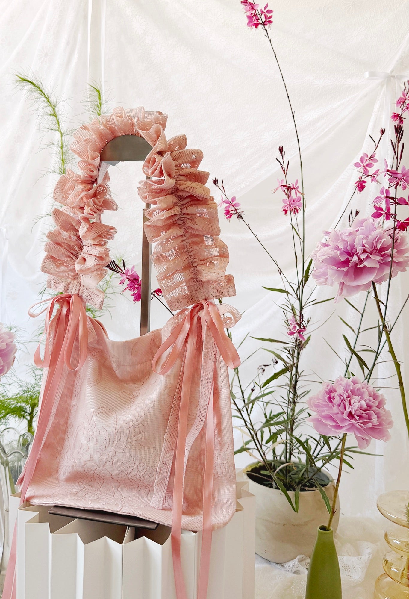 NANO ALIYA BAG - PINK LACE