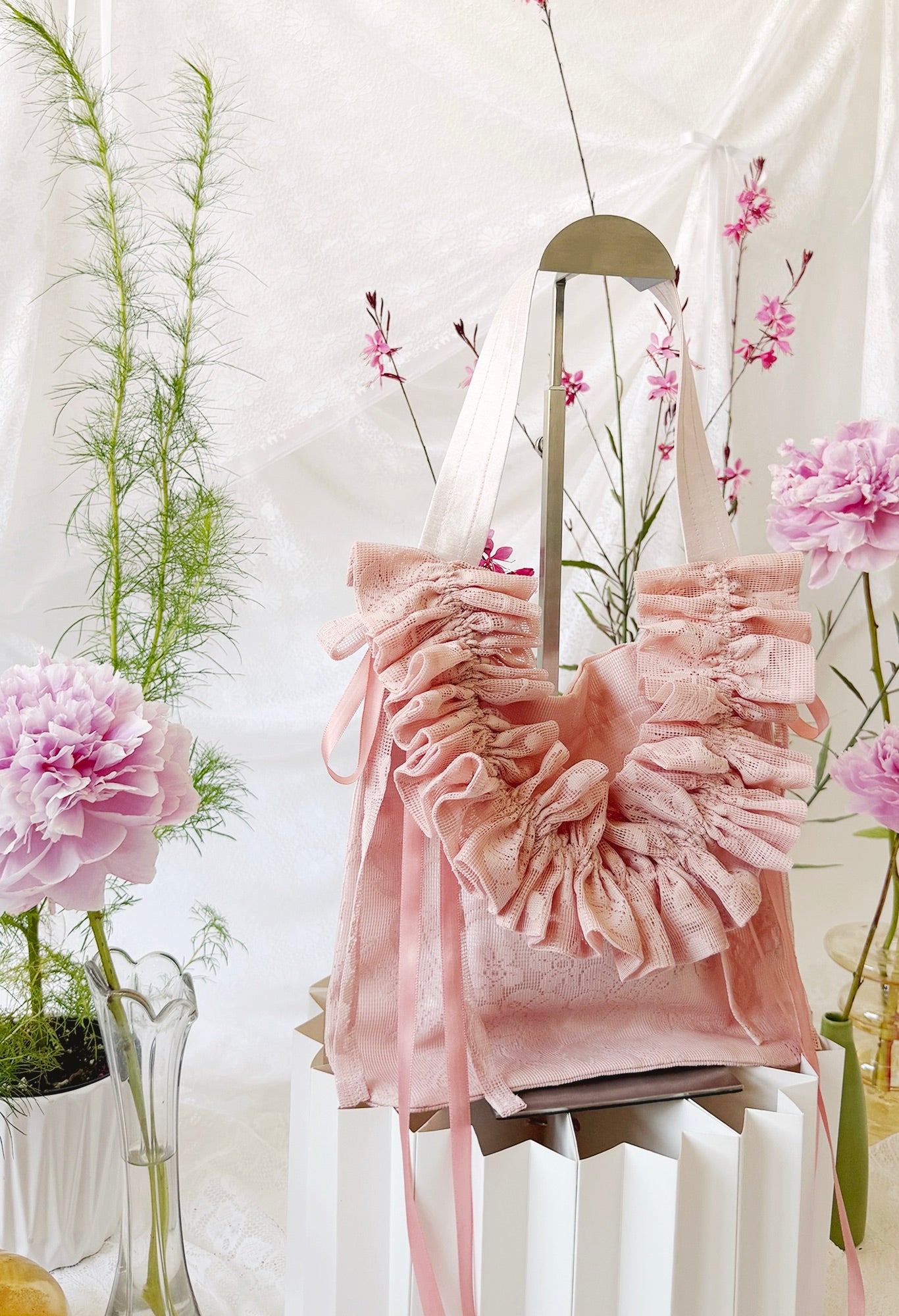 NANO ALIYA BAG - PINK LACE