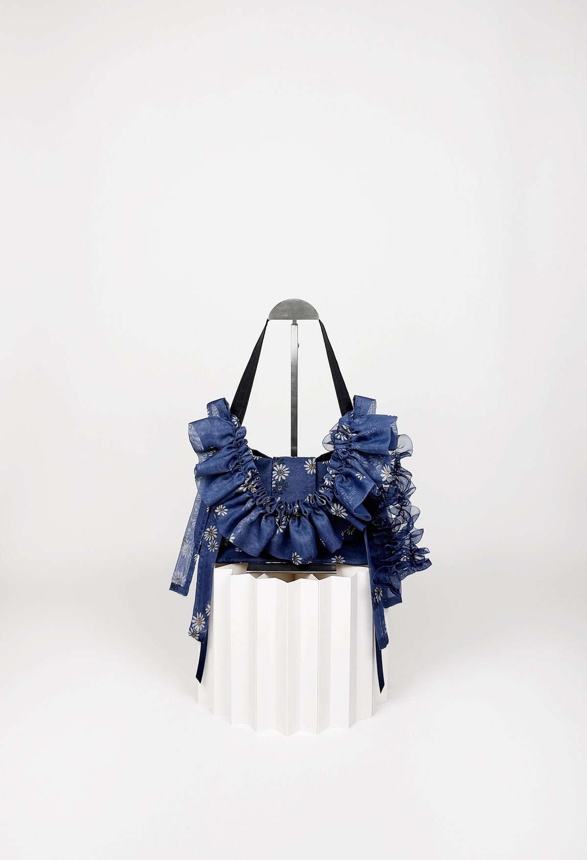 NAIA SHOULDER BAG - DARK BLUE VOILE
