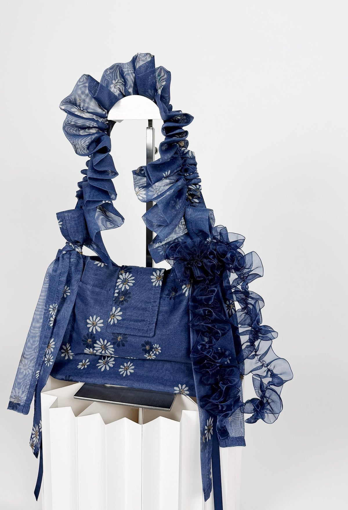 NAIA SHOULDER BAG - DARK BLUE VOILE