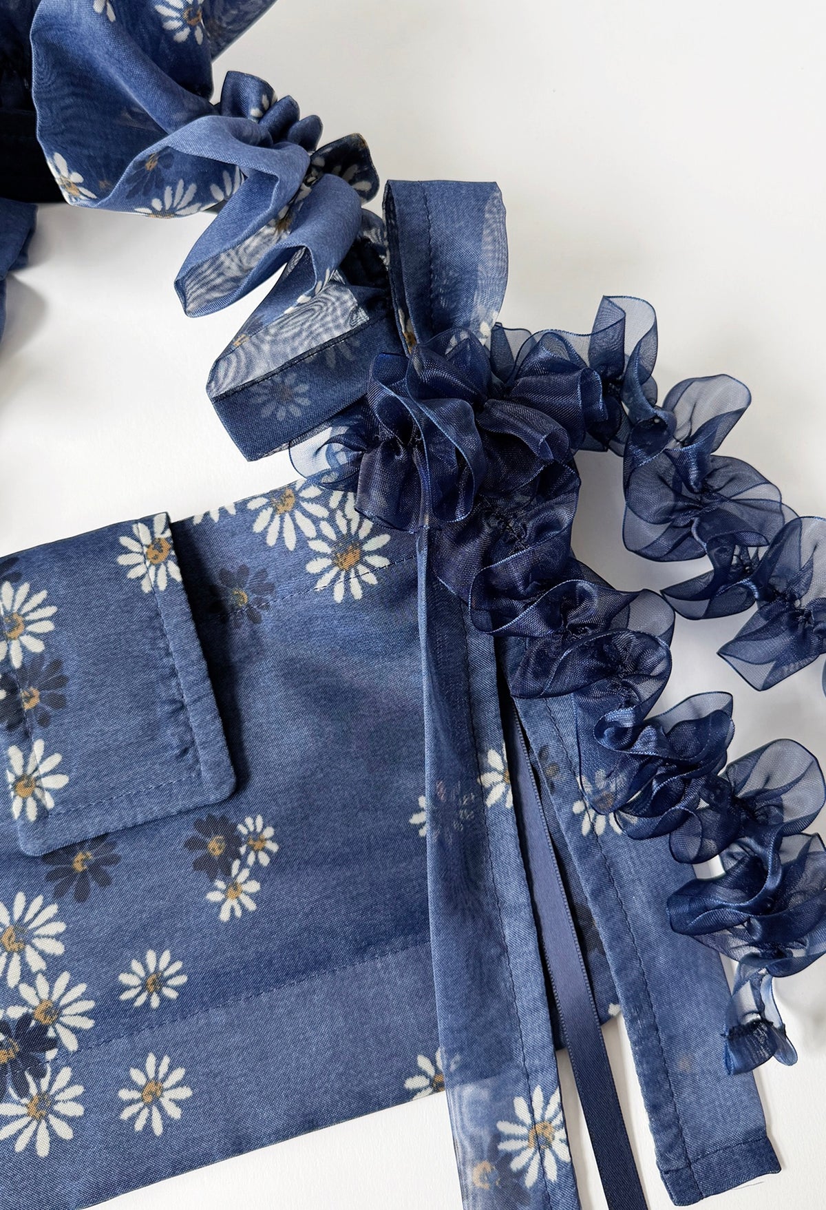 NAIA SHOULDER BAG - DARK BLUE VOILE
