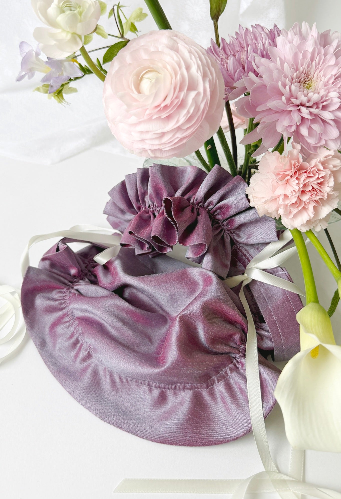 ZIA BAG - IRIDESCENT PURPLE TAFFETA