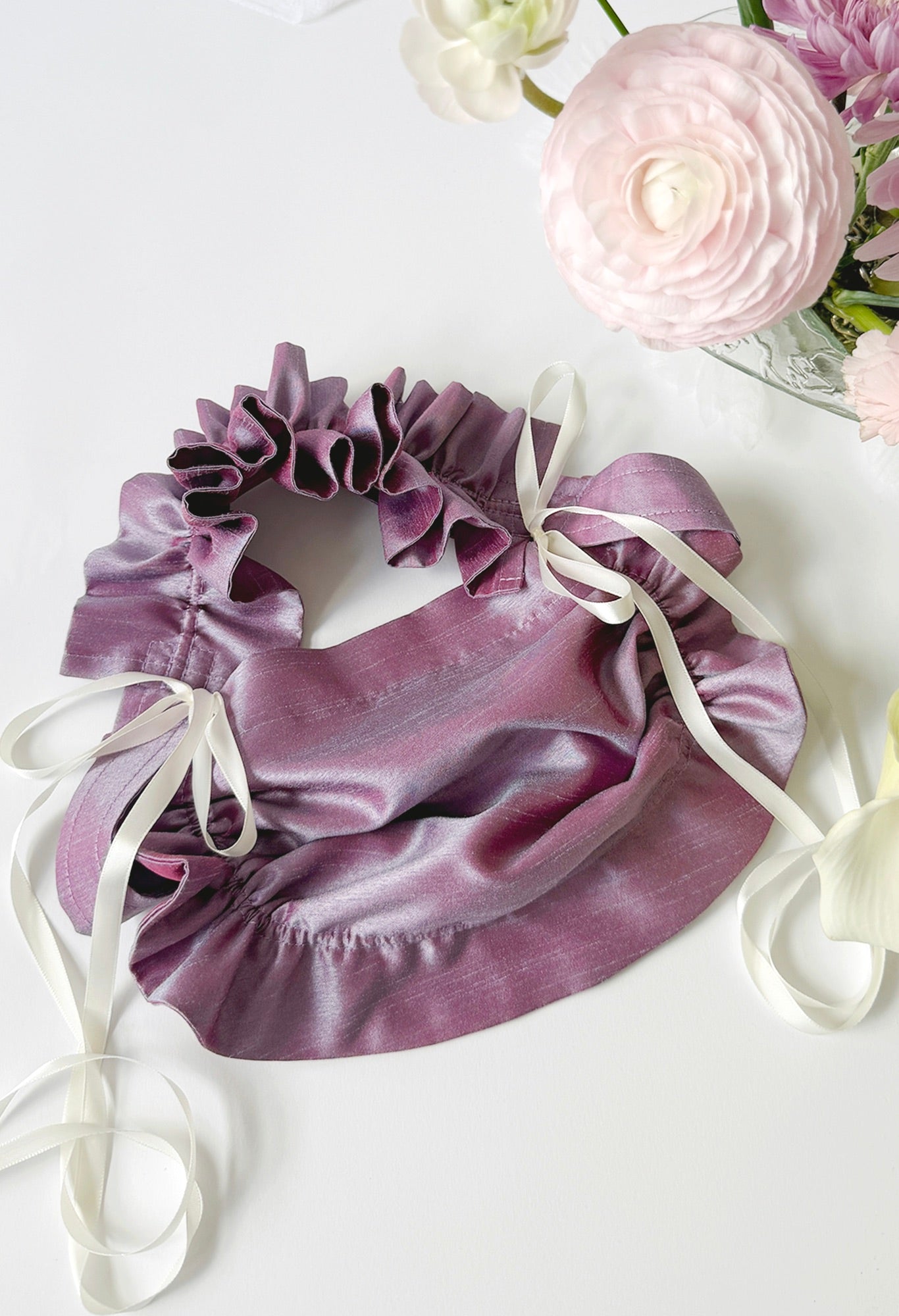 ZIA BAG - IRIDESCENT PURPLE TAFFETA