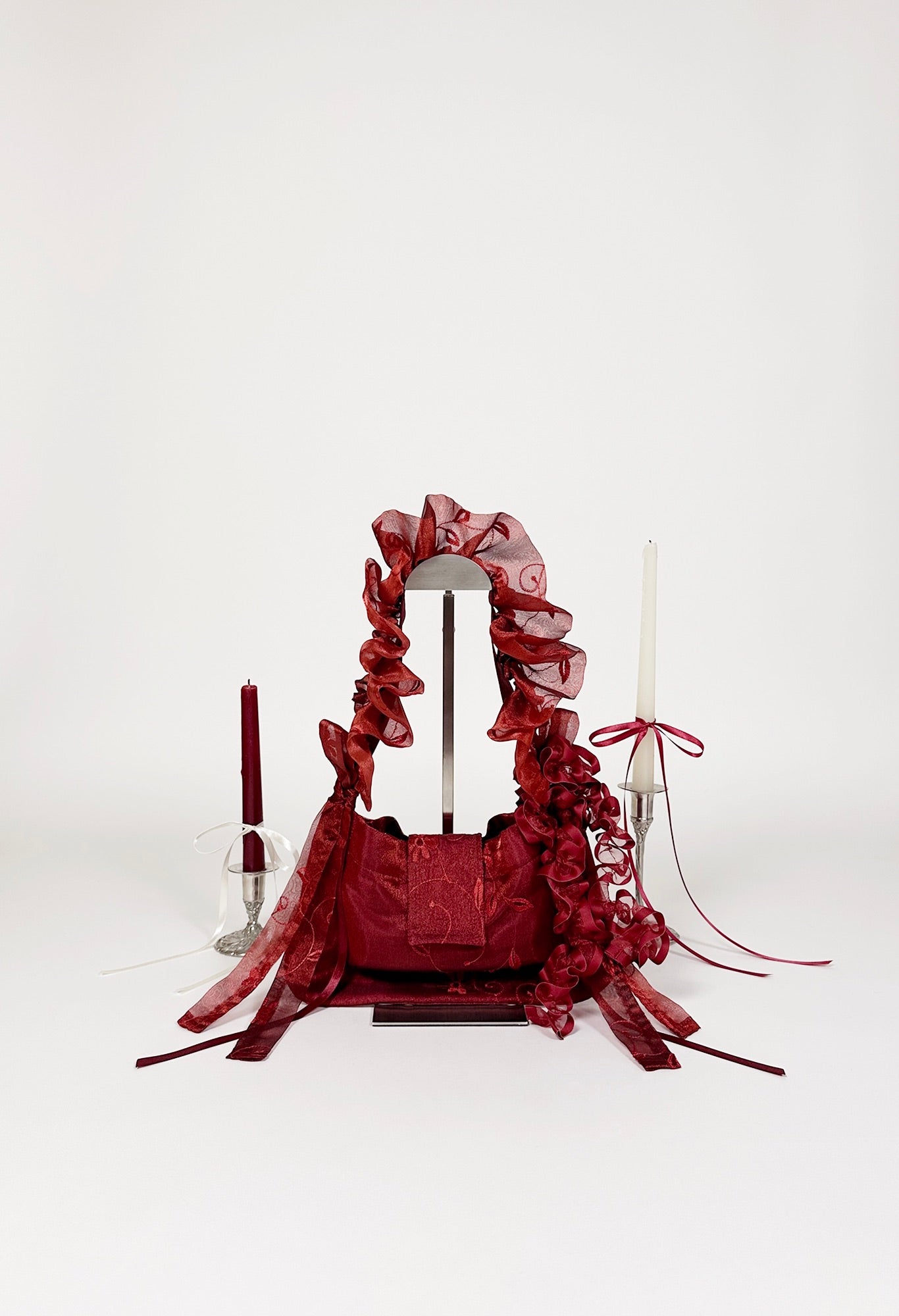 NAIA SHOULDER BAG - RED ORGANZA