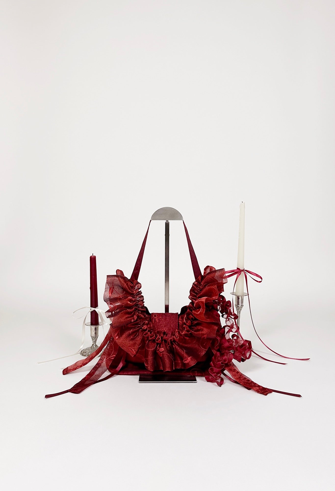 NAIA SHOULDER BAG - RED ORGANZA