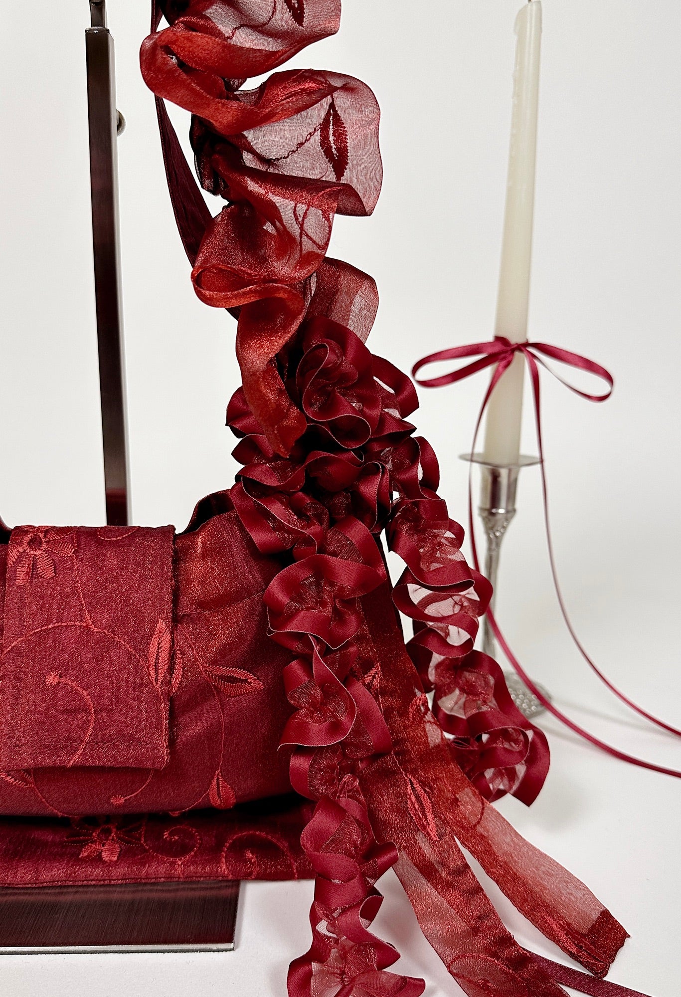 NAIA SHOULDER BAG - RED ORGANZA