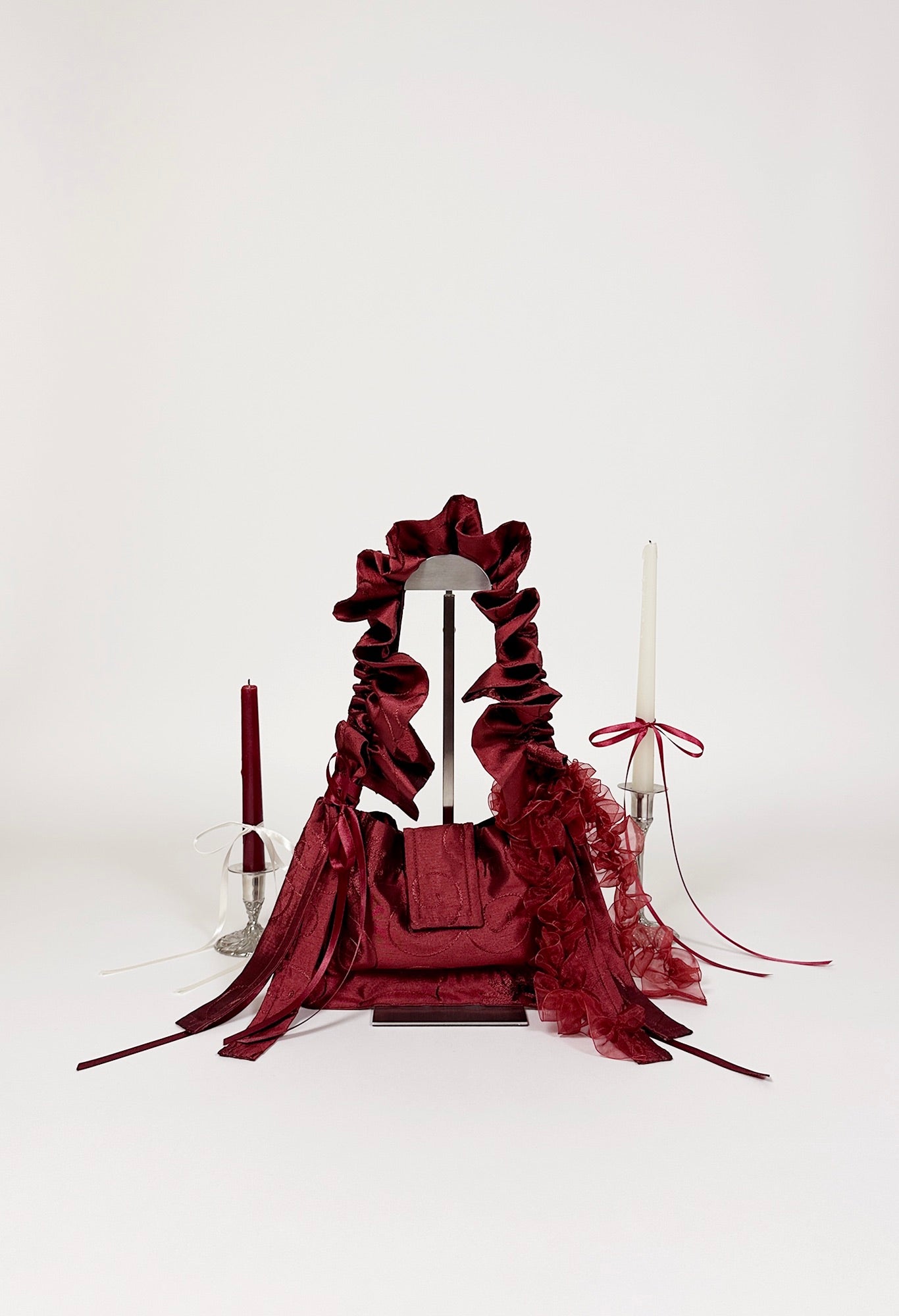 NAIA SHOULDER BAG - RED TAFFETA