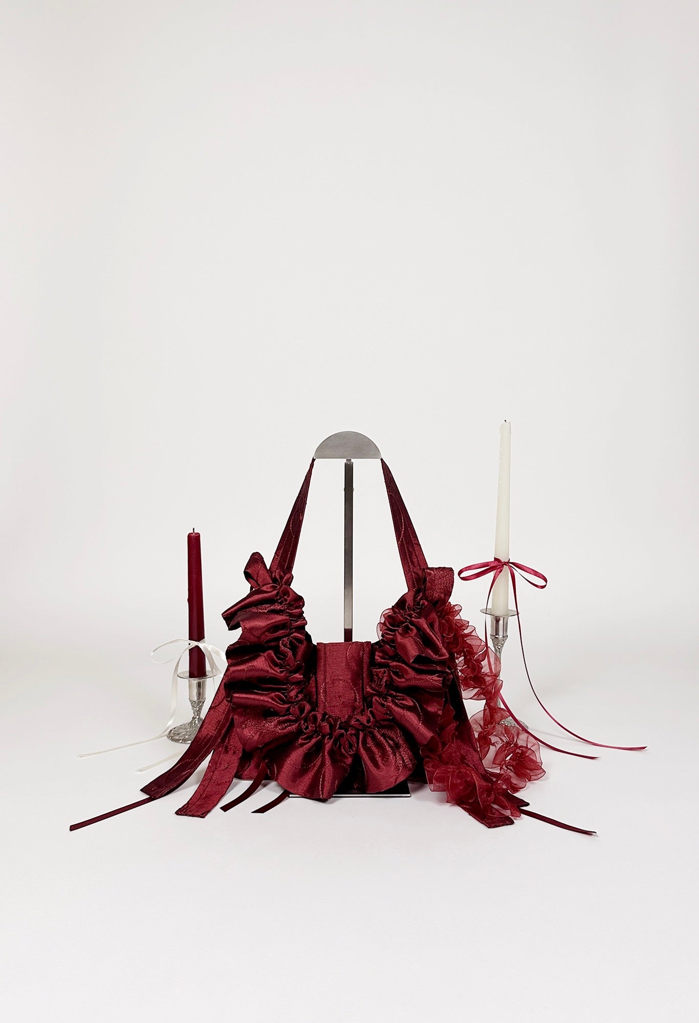 NAIA SHOULDER BAG - RED TAFFETA