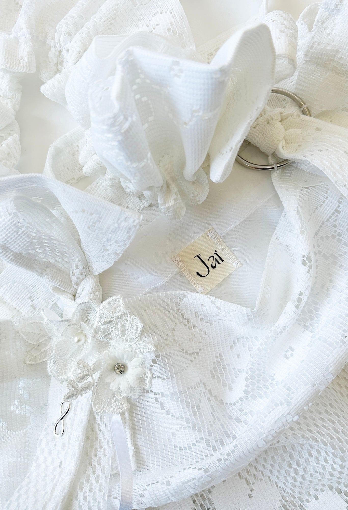 ALIYA TOTE BAG - WHITE TABLECLOTH LACE